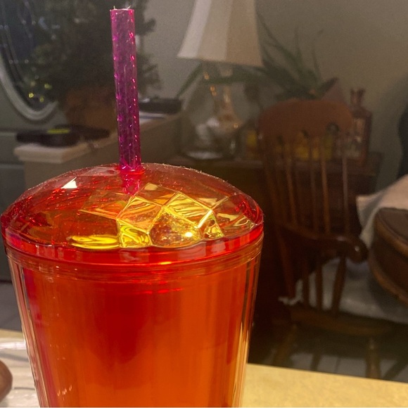 Nwt starbucks cold brewe pink and orange sherbet limited edition - Picture 8 of 13